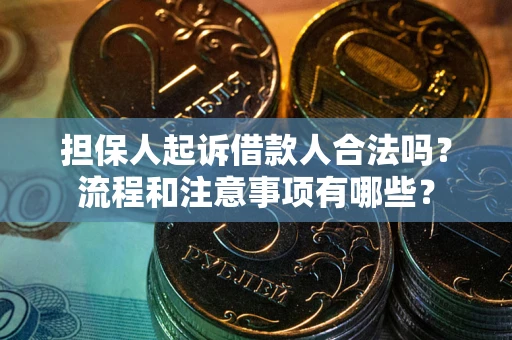 济南担保人起诉借款人合法吗？流程和注意事项有哪些？