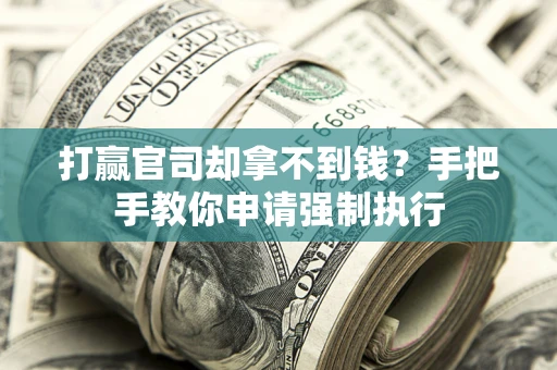 济南打赢官司却拿不到钱？手把手教你申请强制执行