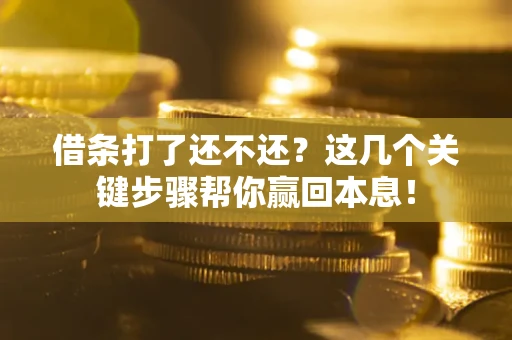 济南借条打了还不还？这几个关键步骤帮你赢回本息！
