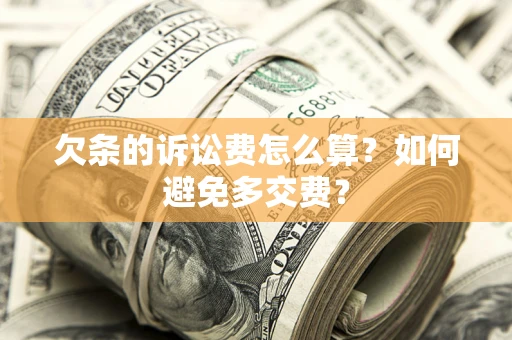 济南欠条的诉讼费怎么算？如何避免多交费？
