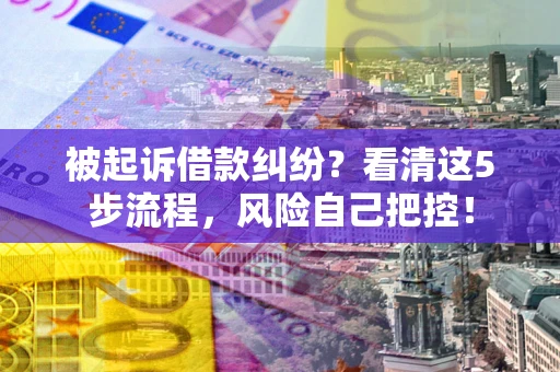 济南被起诉借款纠纷？看清这5步流程，风险自己把控！