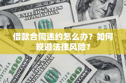 济南借款合同违约怎么办？如何规避法律风险？